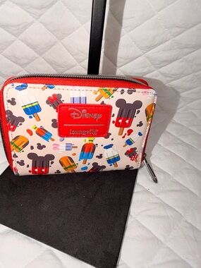 Disney x Loungefly Popsicle Mickey and friends Zip Wallet